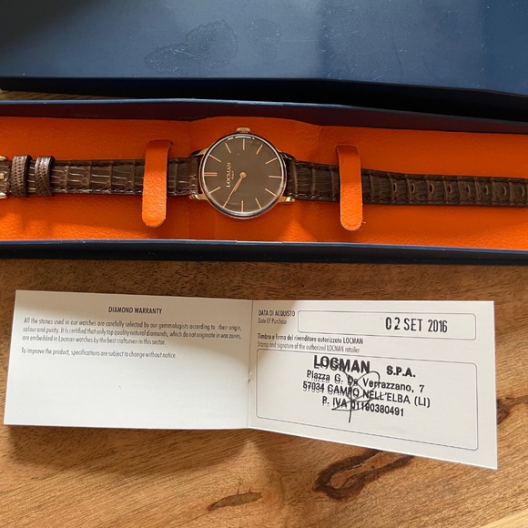 Locman Woman Orologio Donna 1960 Ref 253 30mm Rose gold and Brown Watch